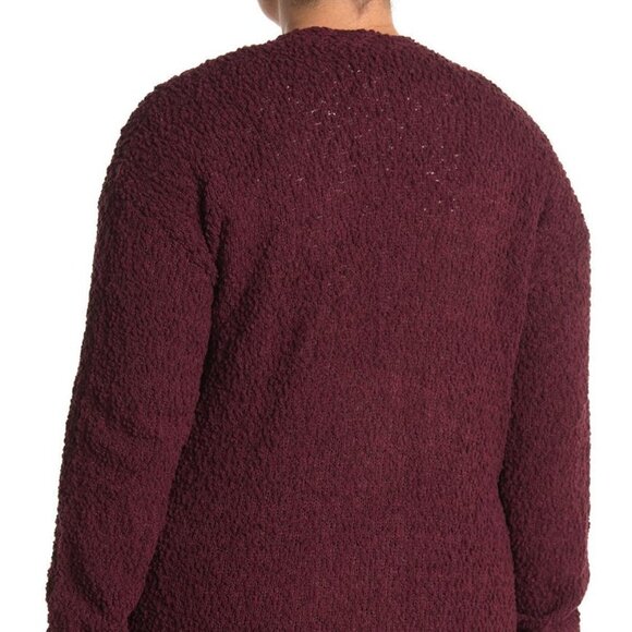 𝅺BOBBEAU BNWT Burgundy Boucle Cardigan Pockets - Picture 9 of 9